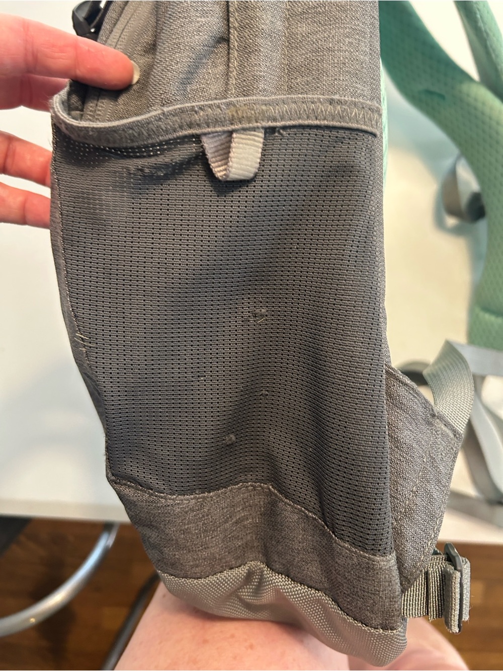 The North Face Gray Recon Backpack with Mint Accents - Picture 10 of 12